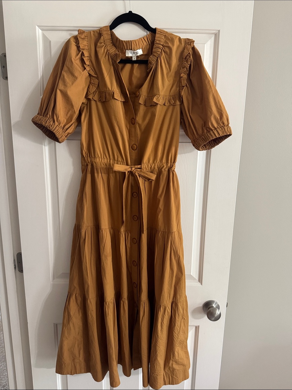 Sea New York Button-Front Midi Dress